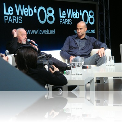 Le Web 08 : Paulo Cohelo et Loic Le Meur